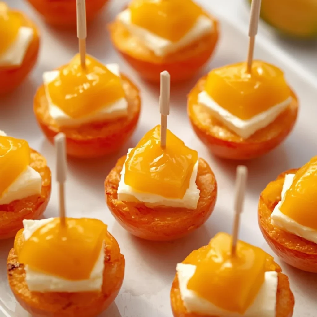 Peach Cheese Bites