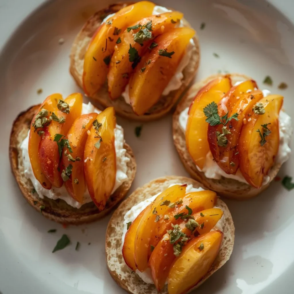 Peach Crostini