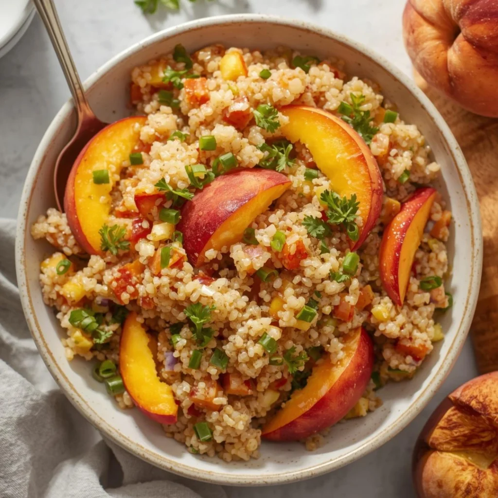 Peach Quinoa Salad