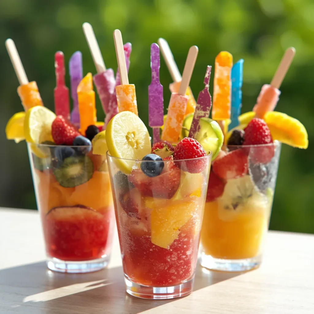Popsicle Fruit Cups