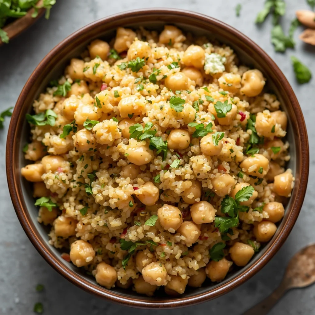 Quinoa Chickpea Salad
