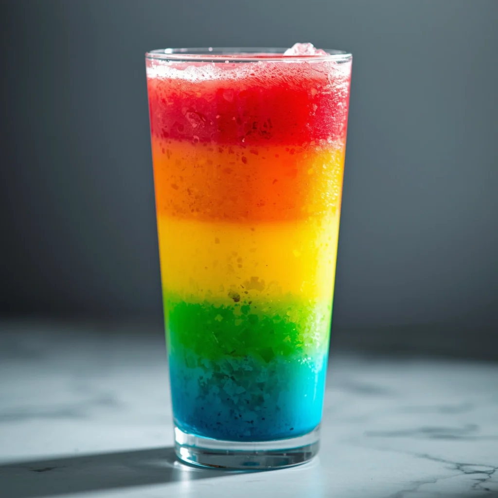 Rainbow Layered Juice