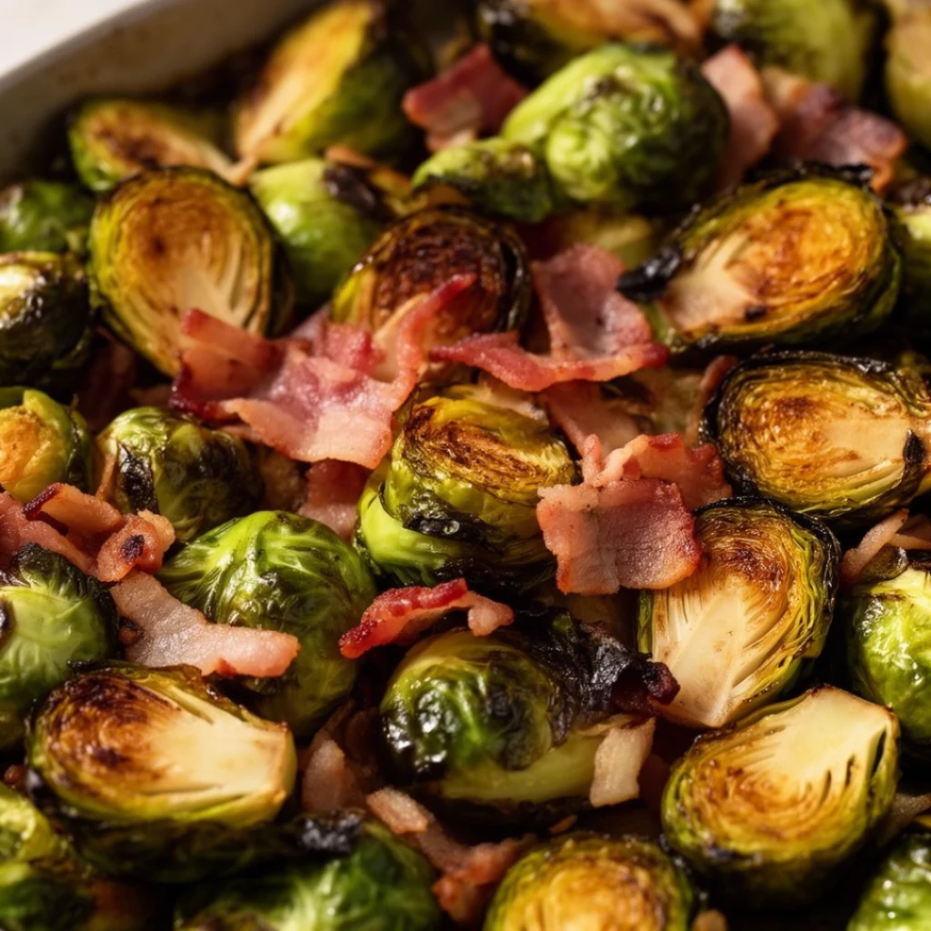 Roasted Brussels Sprouts with Bacon
