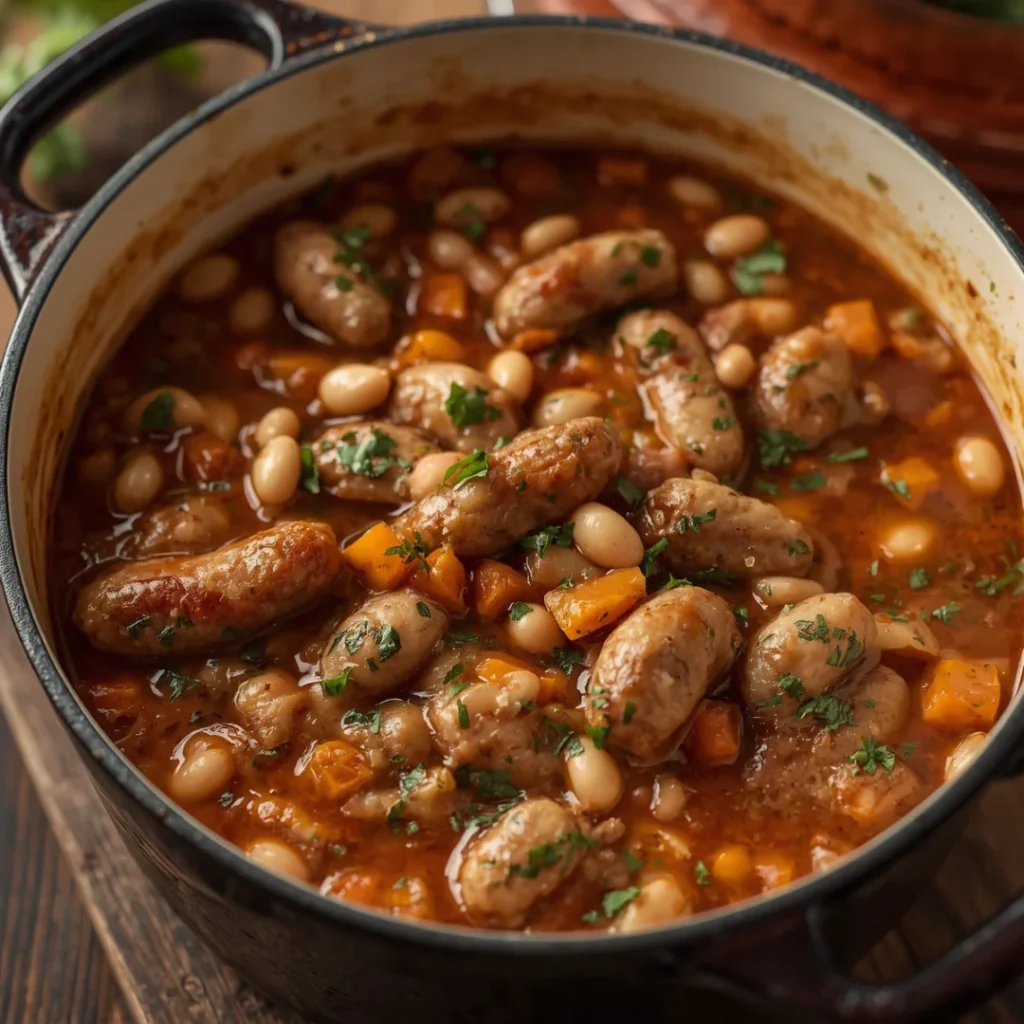 Rustic Sausage and White Bean Stew