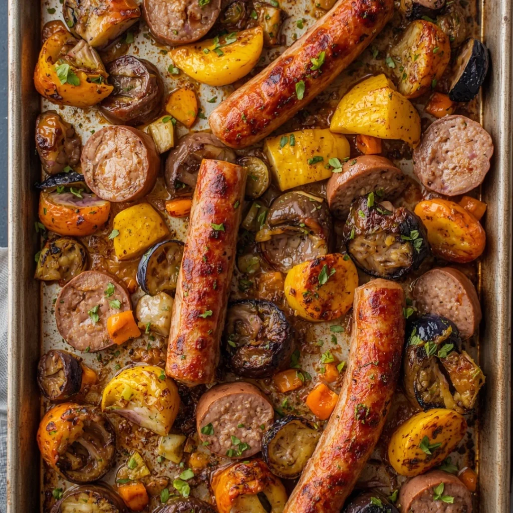 Sheet Pan Sausage and Veggies