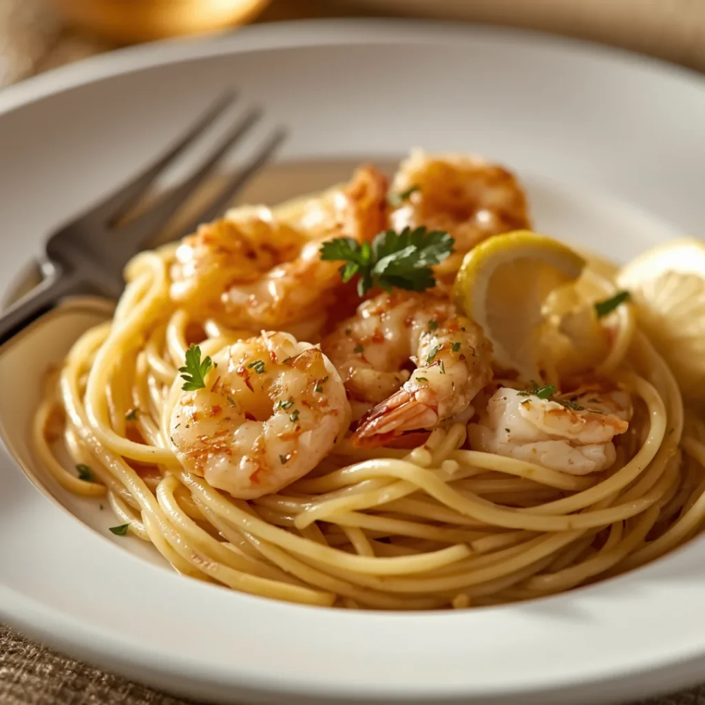Shrimp Scampi with Linguine