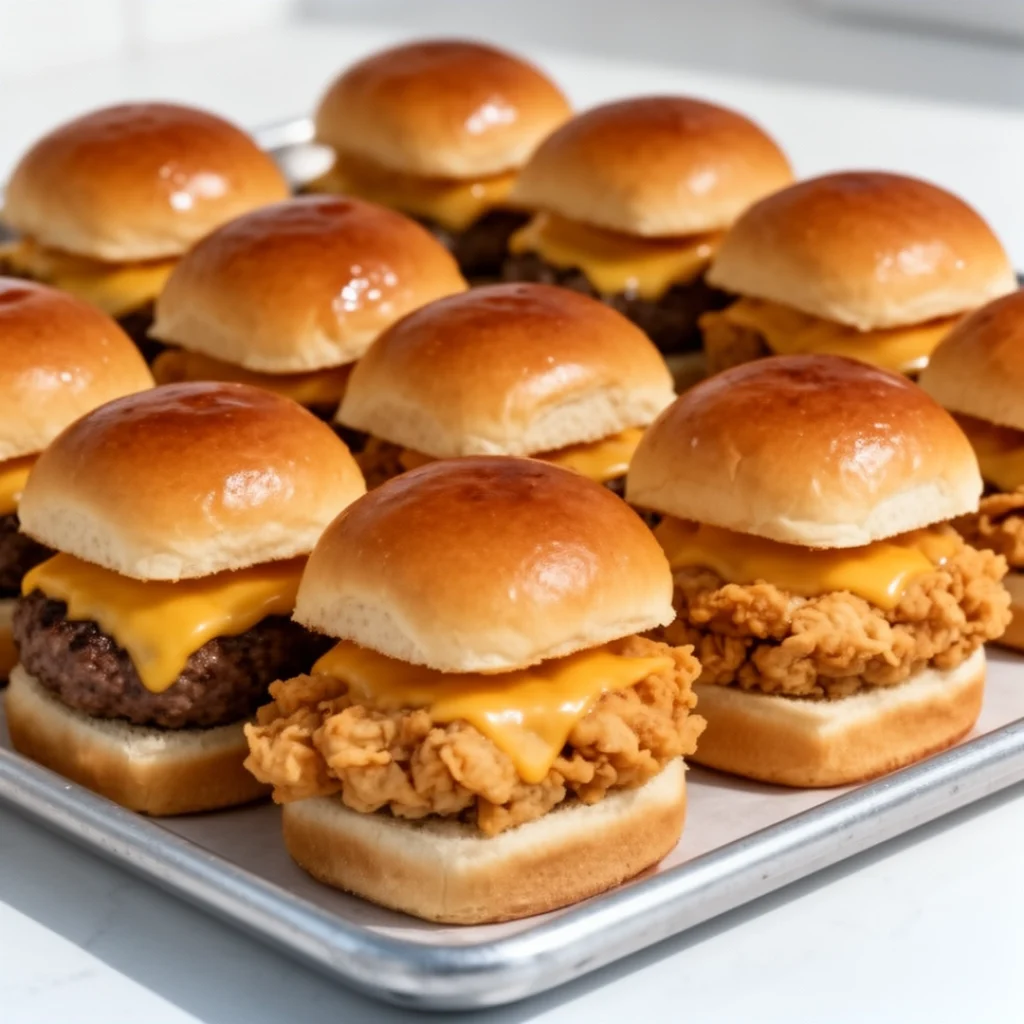 Sliders Cheeseburger Chicken