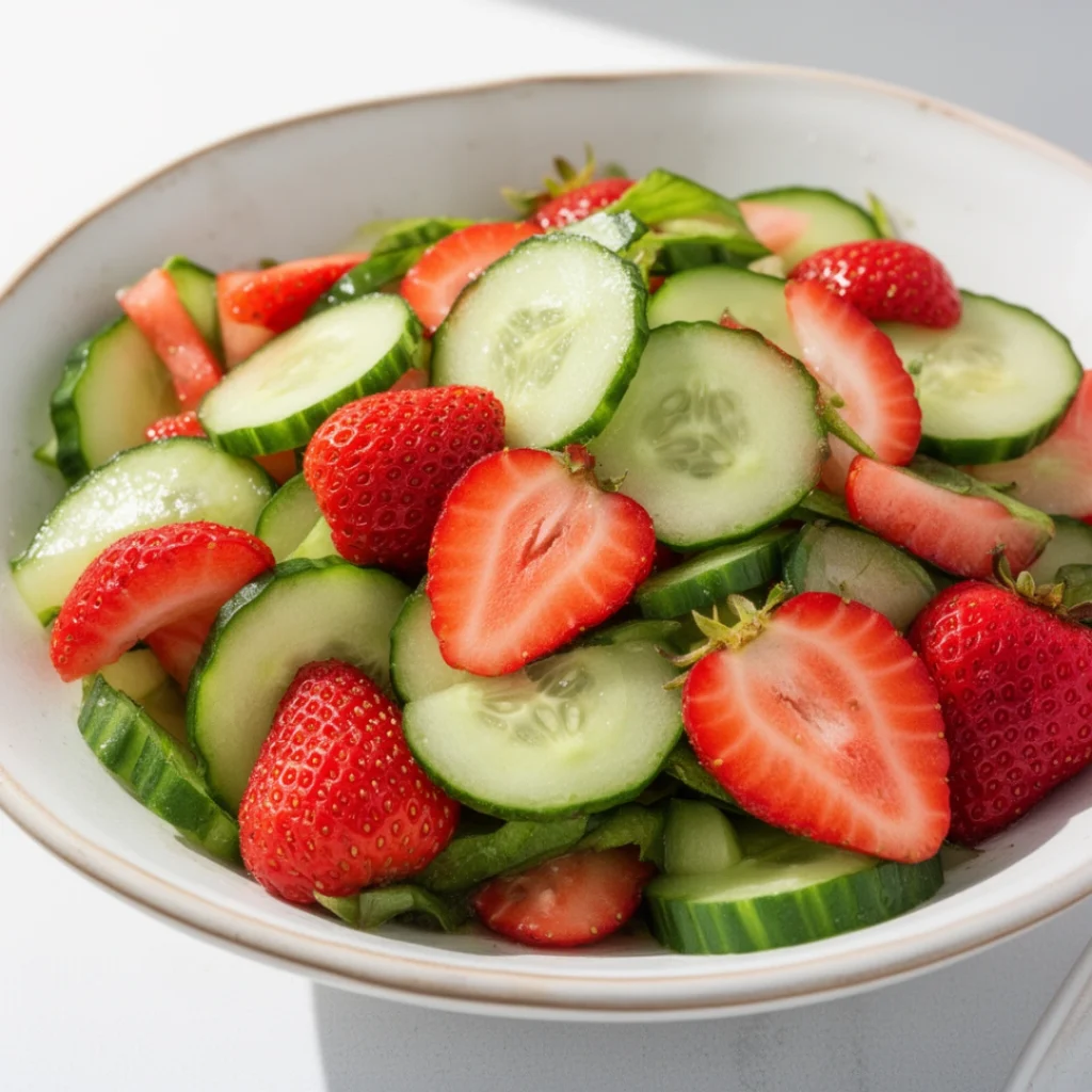 Strawberry Cucumber Salad