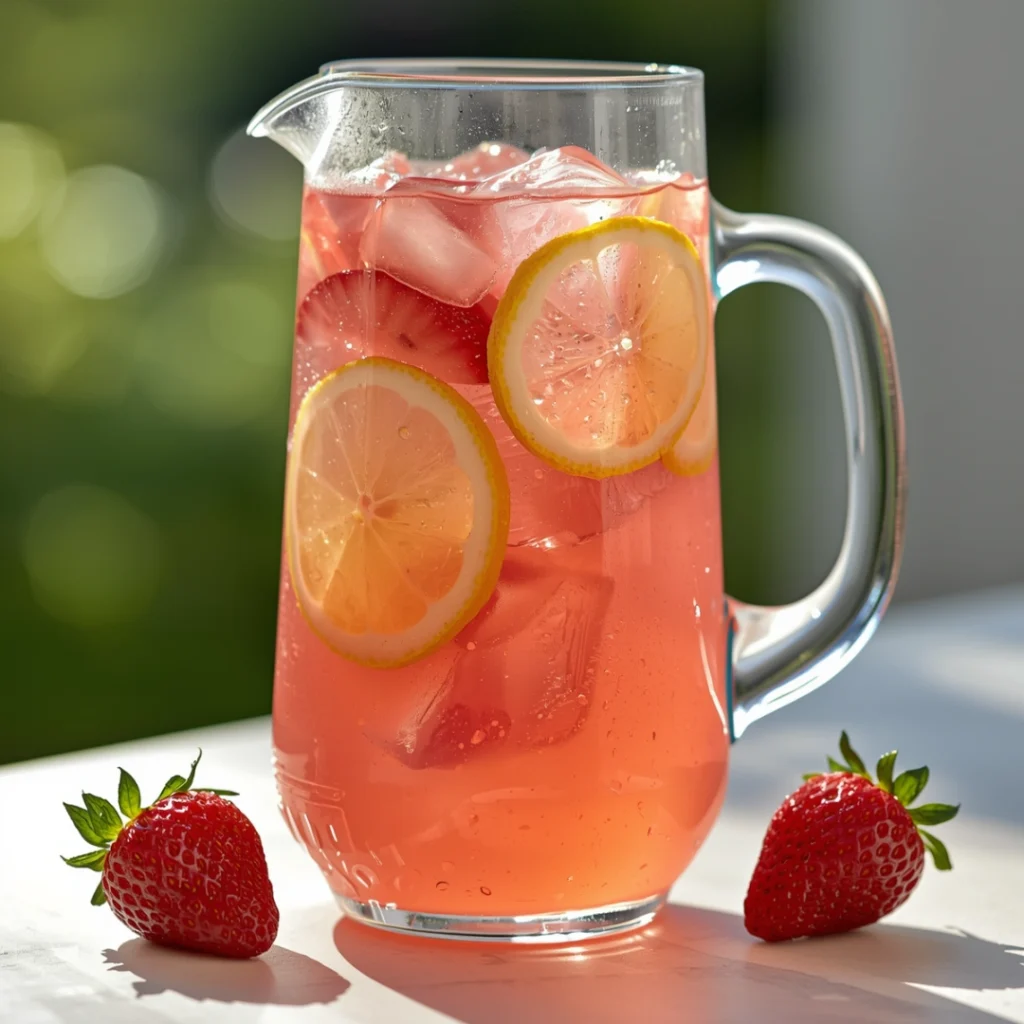 Strawberry Lemonade Pitcher