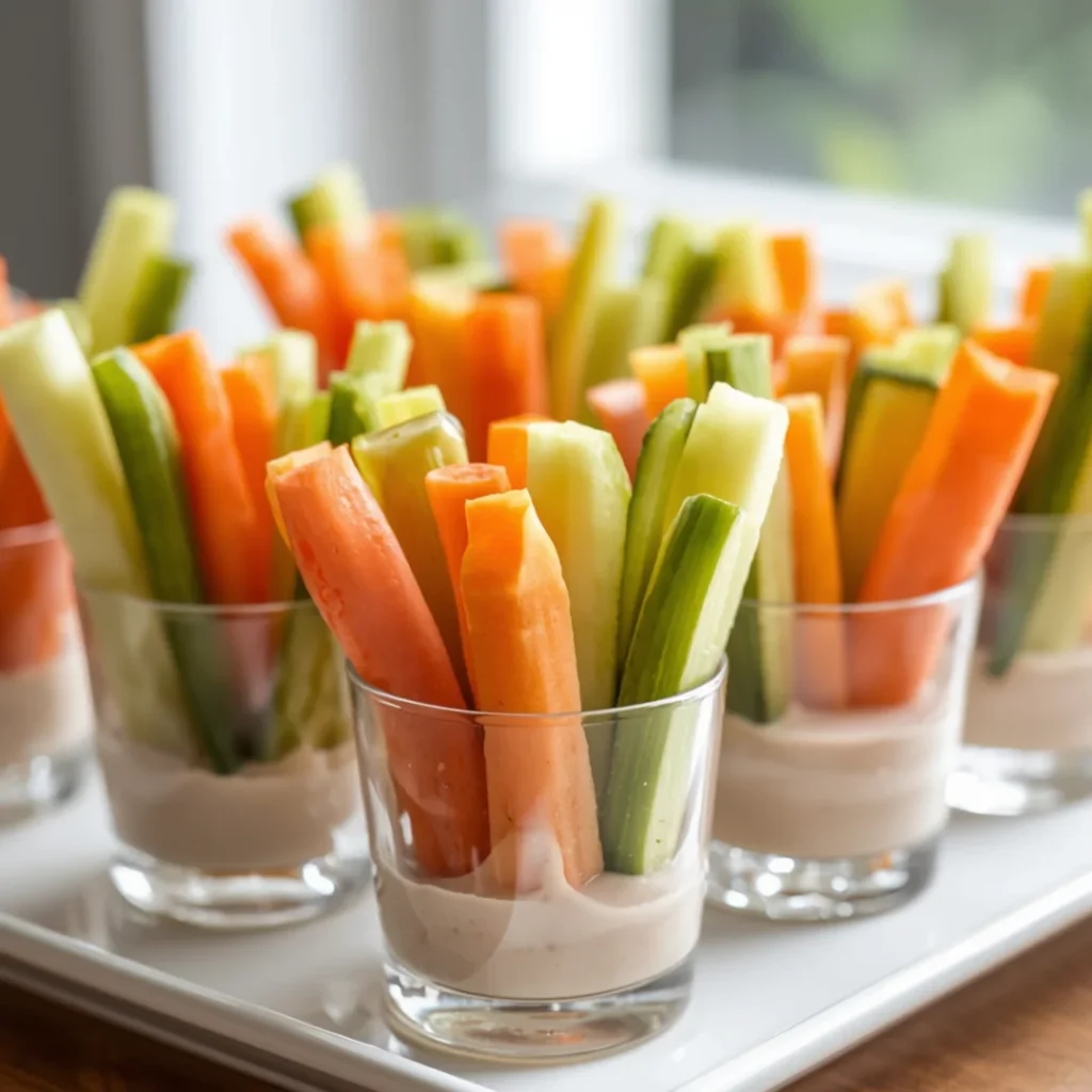 Veggie Cups with Dip