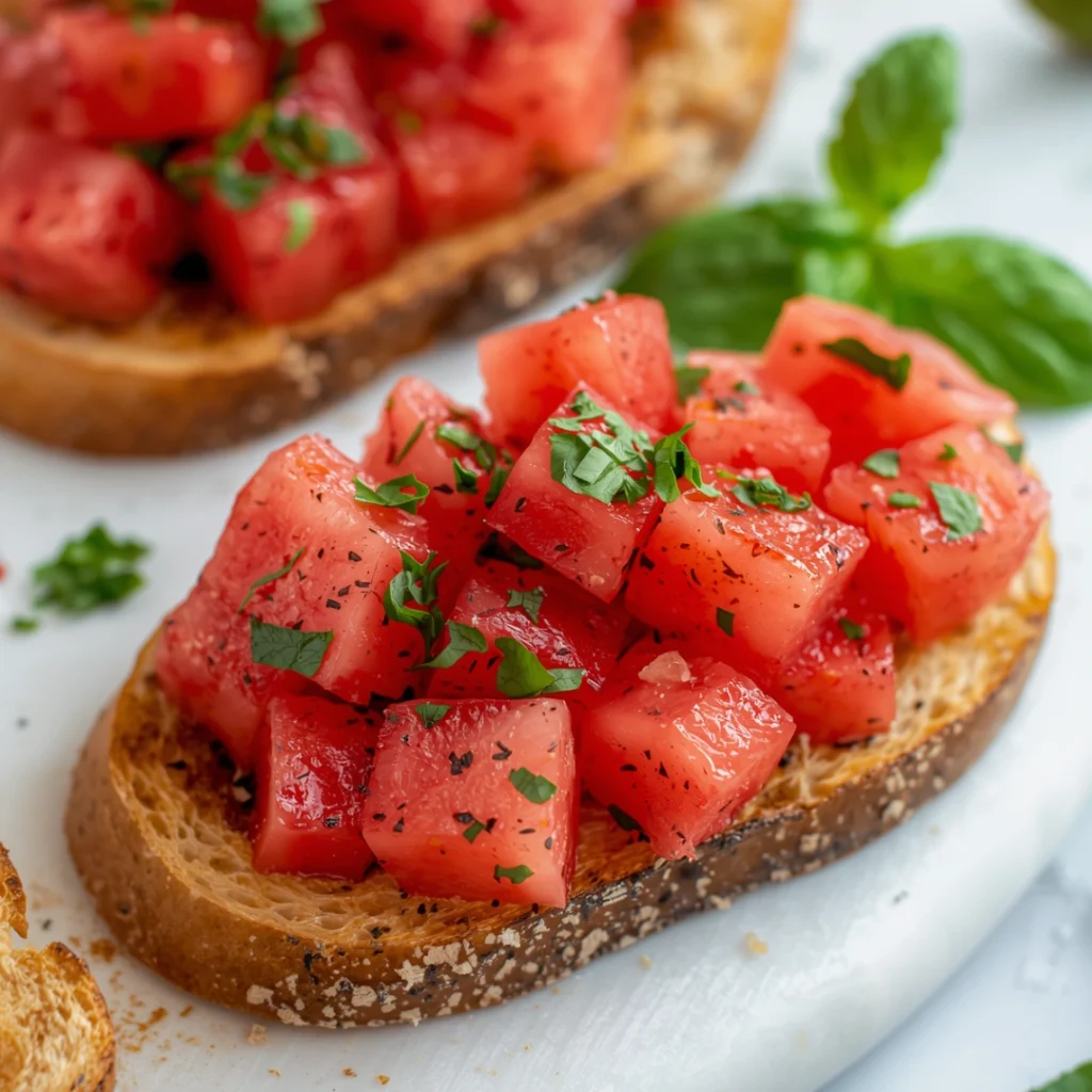 Watermelon Bruschetta