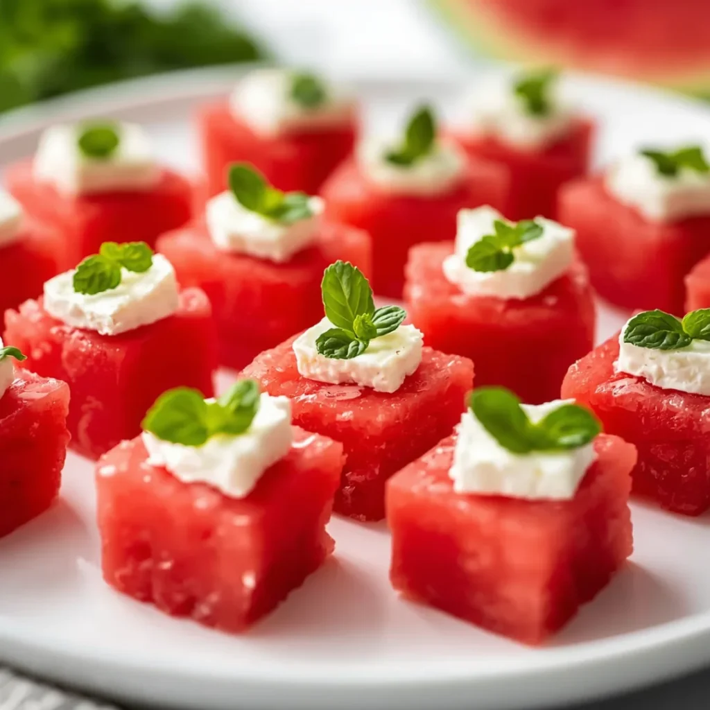 Watermelon Feta Bites
