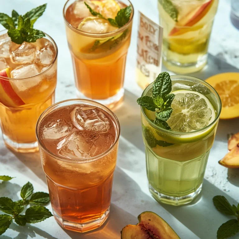 different iced tea drinks