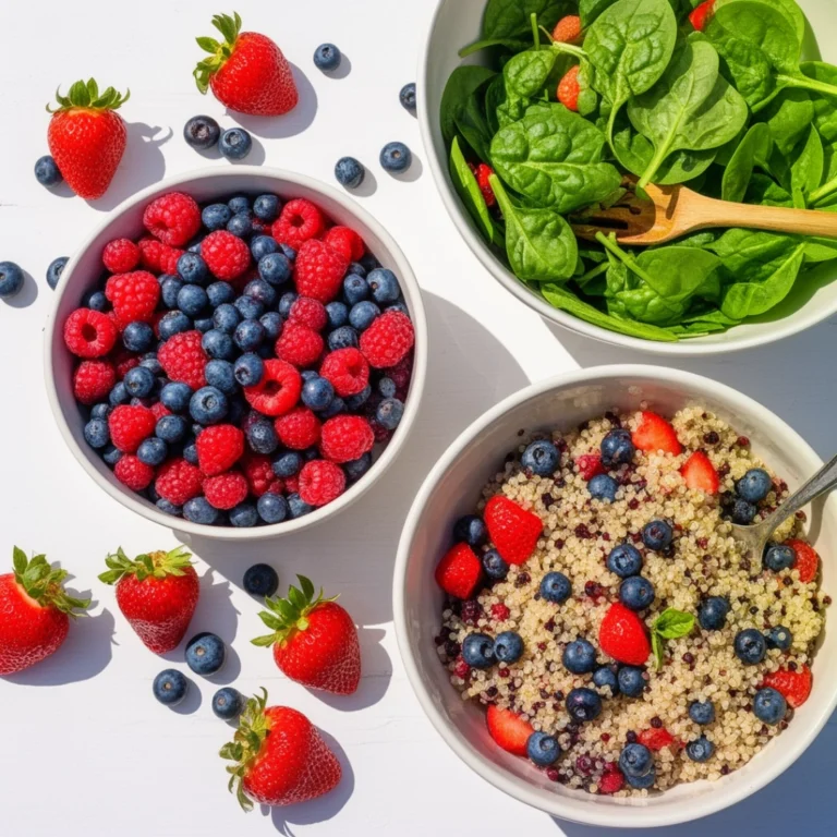 featuring berry salads