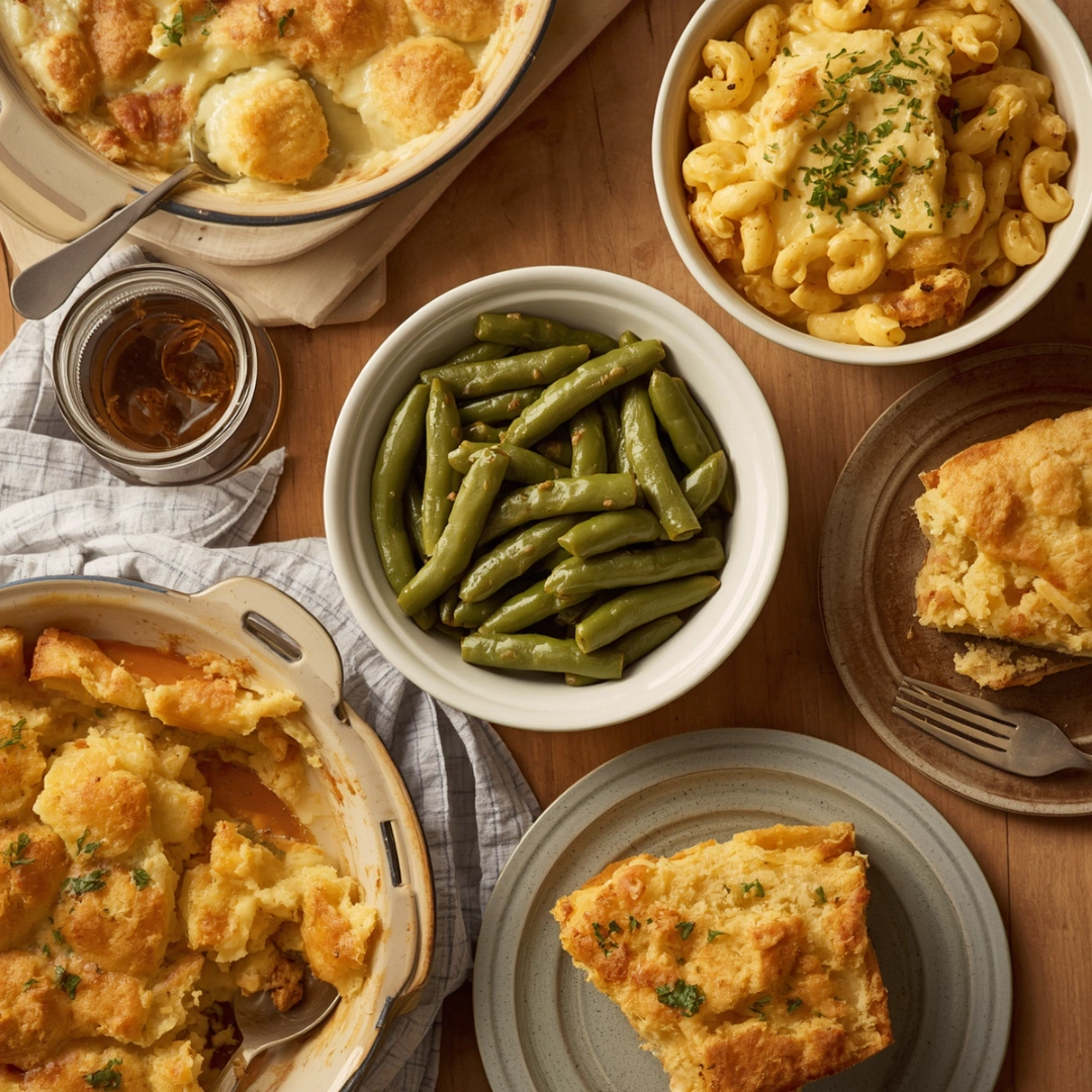 featuring classic side dishes
