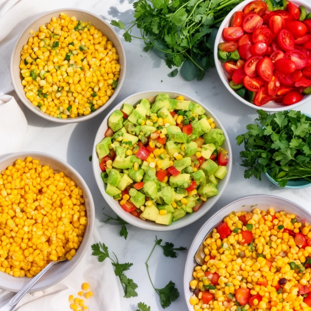 featuring corn salads