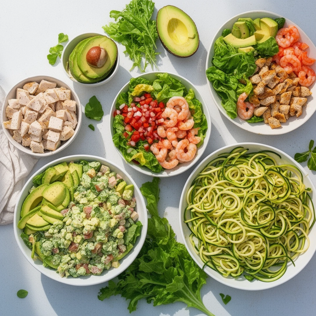 featuring keto salads