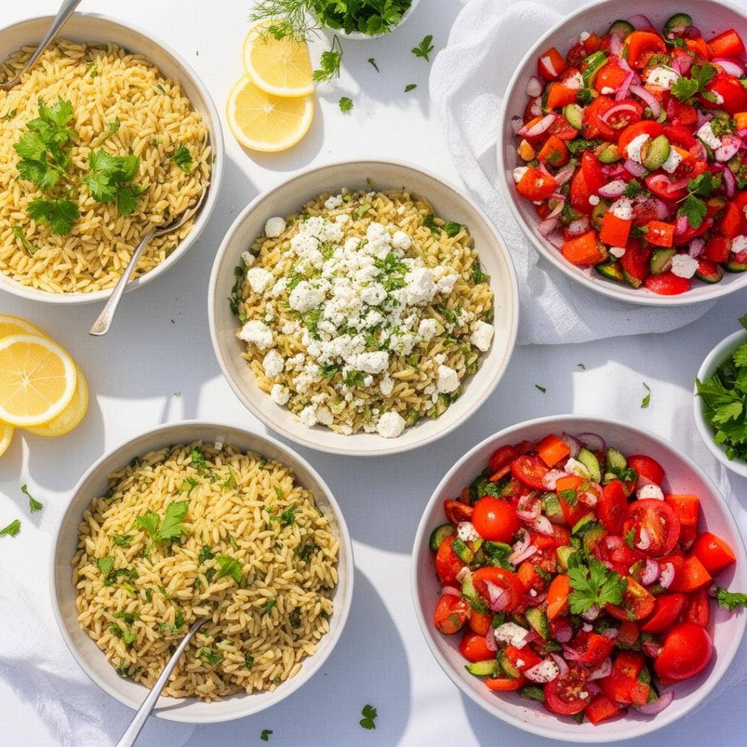 featuring orzo salads