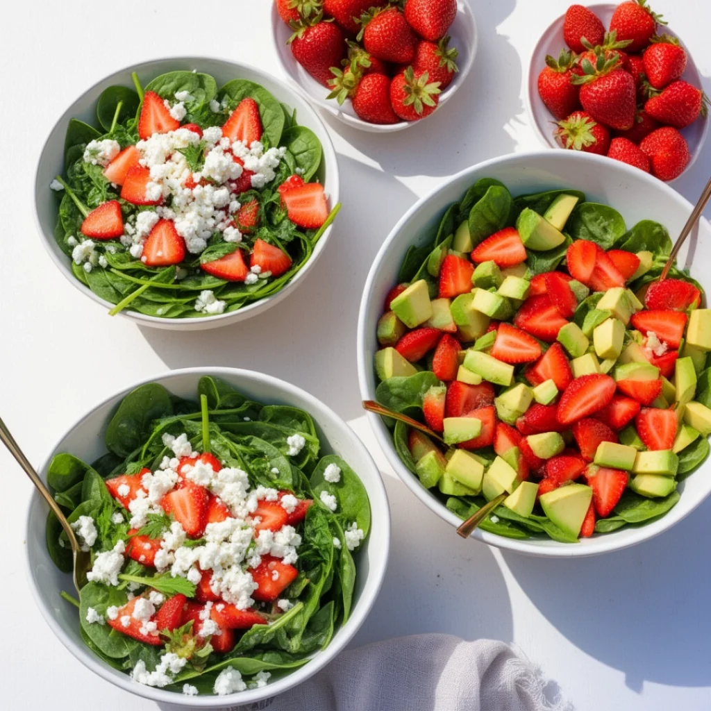 featuring strawberry salads