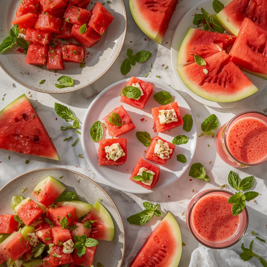 featuring watermelon appetizers