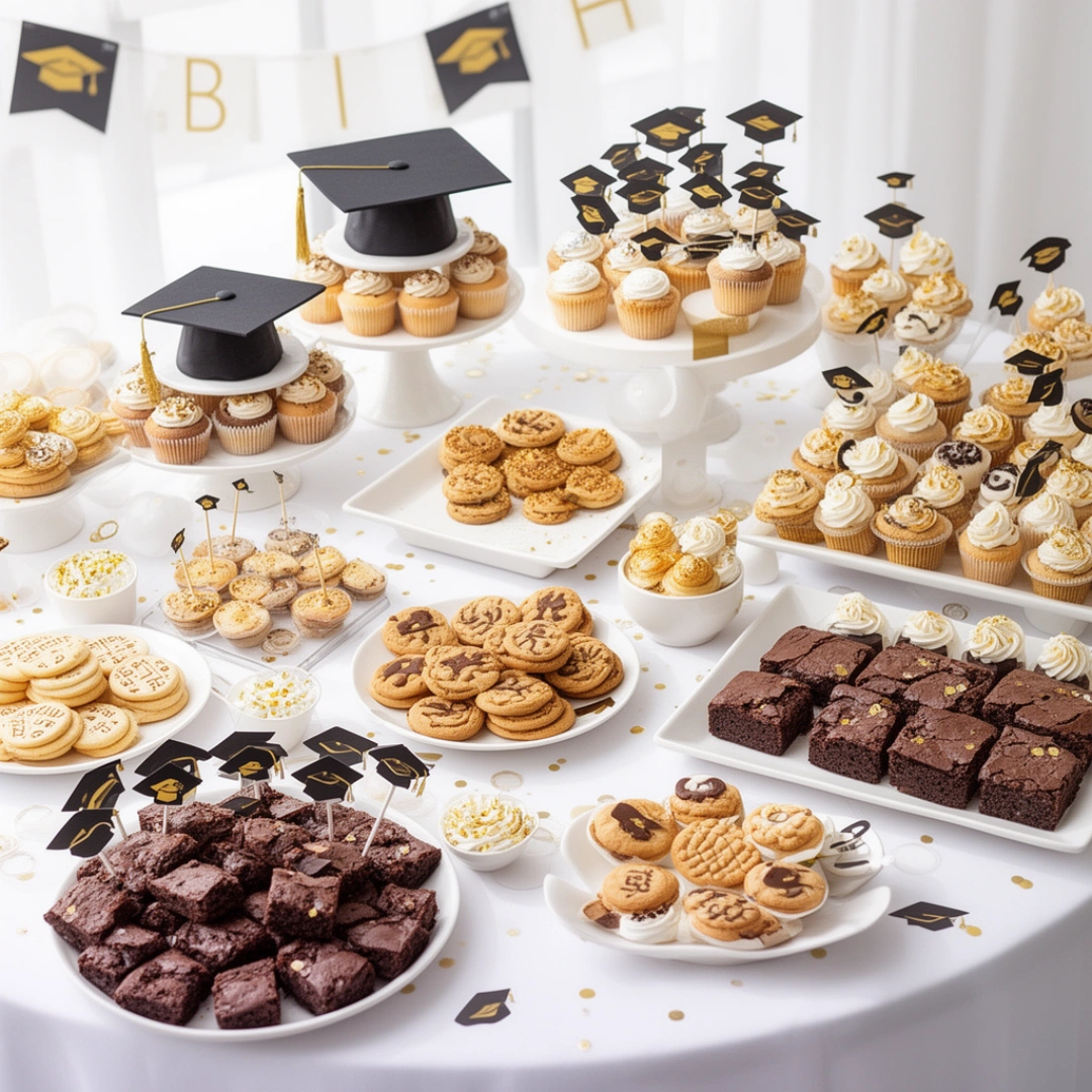 festive graduation party dessert