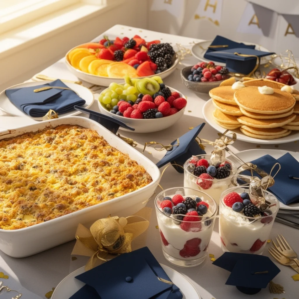 graduation brunch table