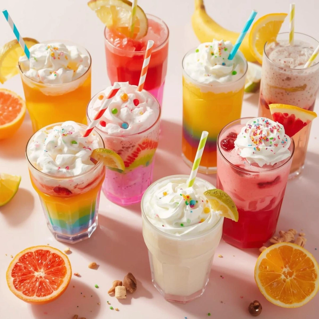 summer setup featuring kids drinks