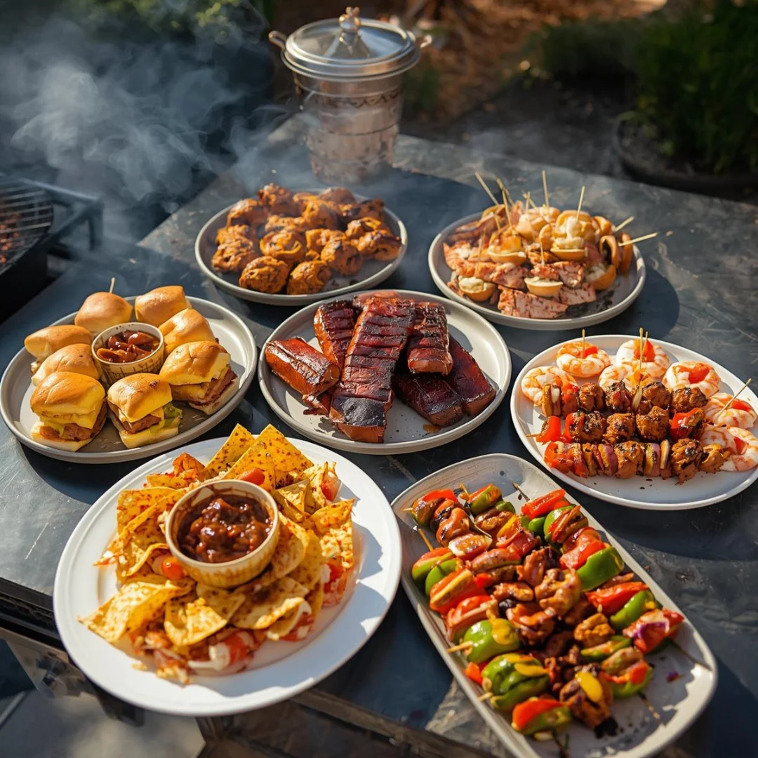 vibrant BBQ summer party