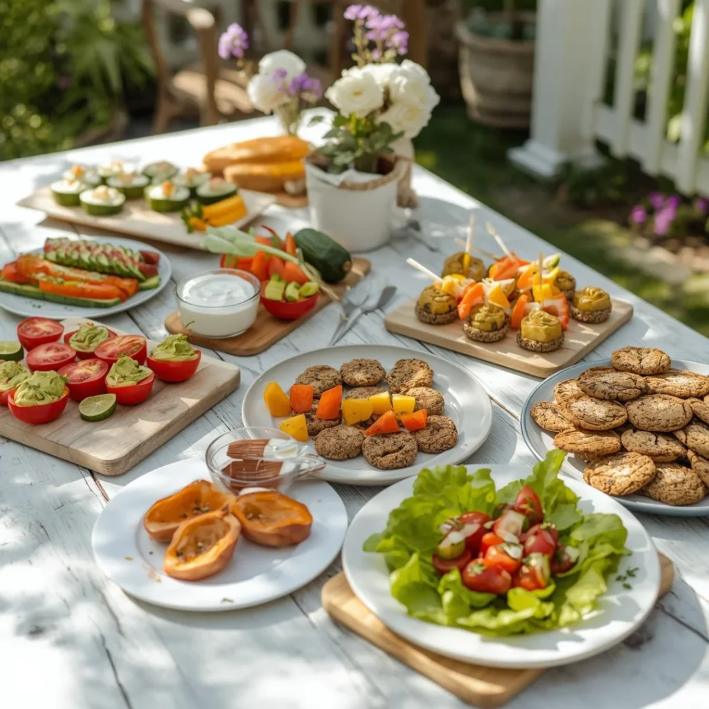 vibrant outdoor summer table