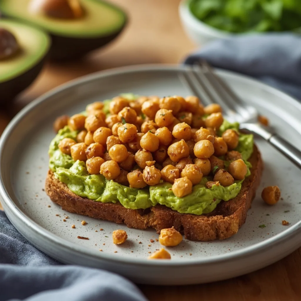 Avocado Chickpea Toast