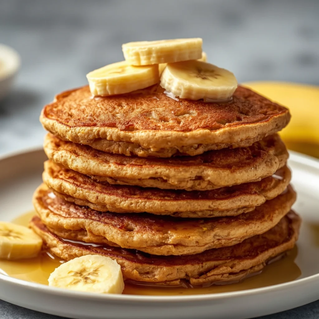 Banana Oat Pancakes 1