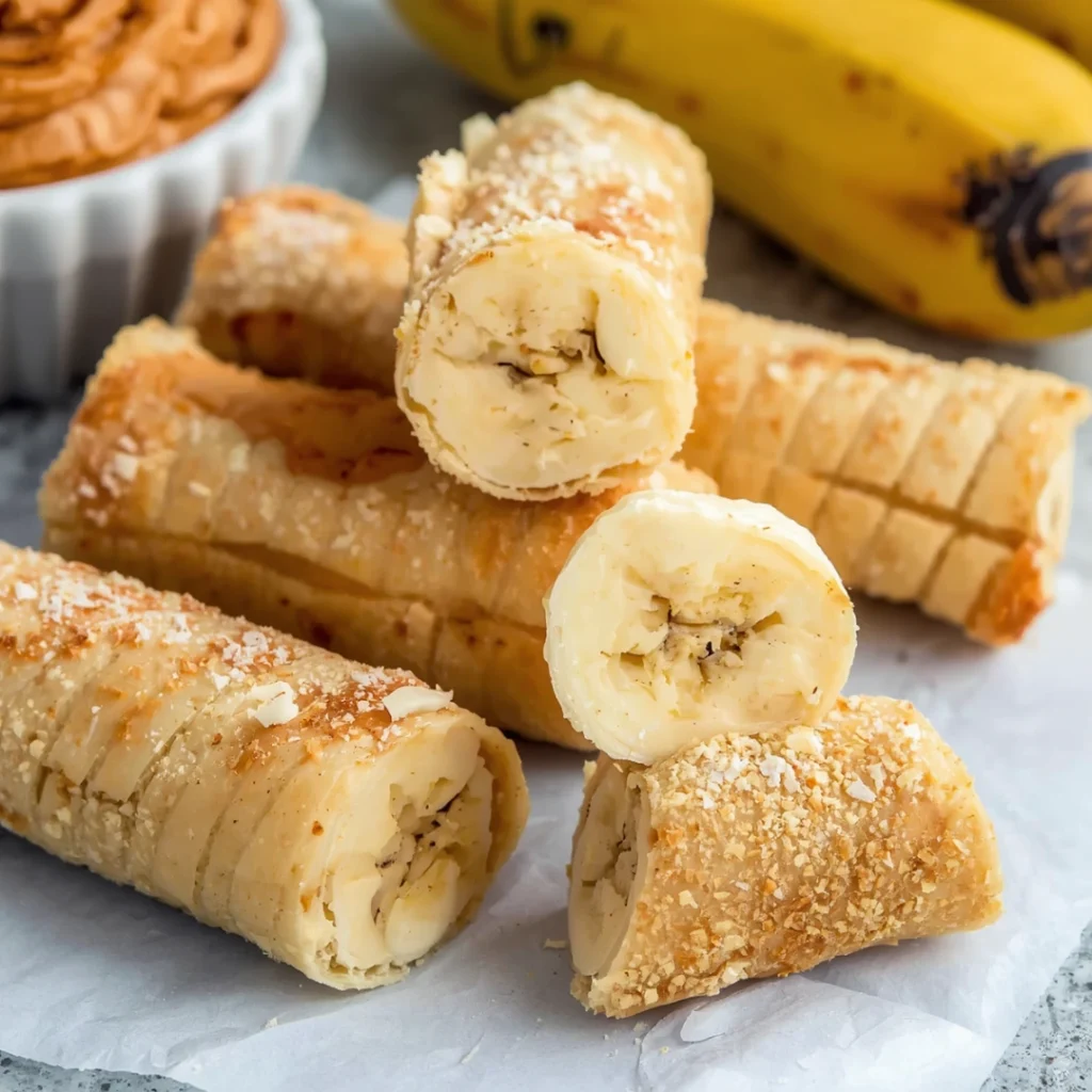 Banana Peanut Butter Roll Ups