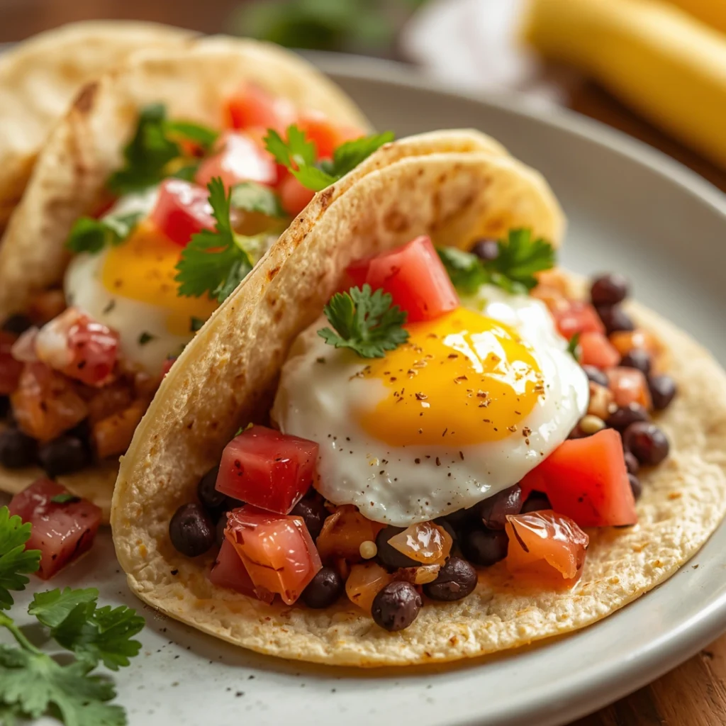 Black Bean Breakfast Tacos