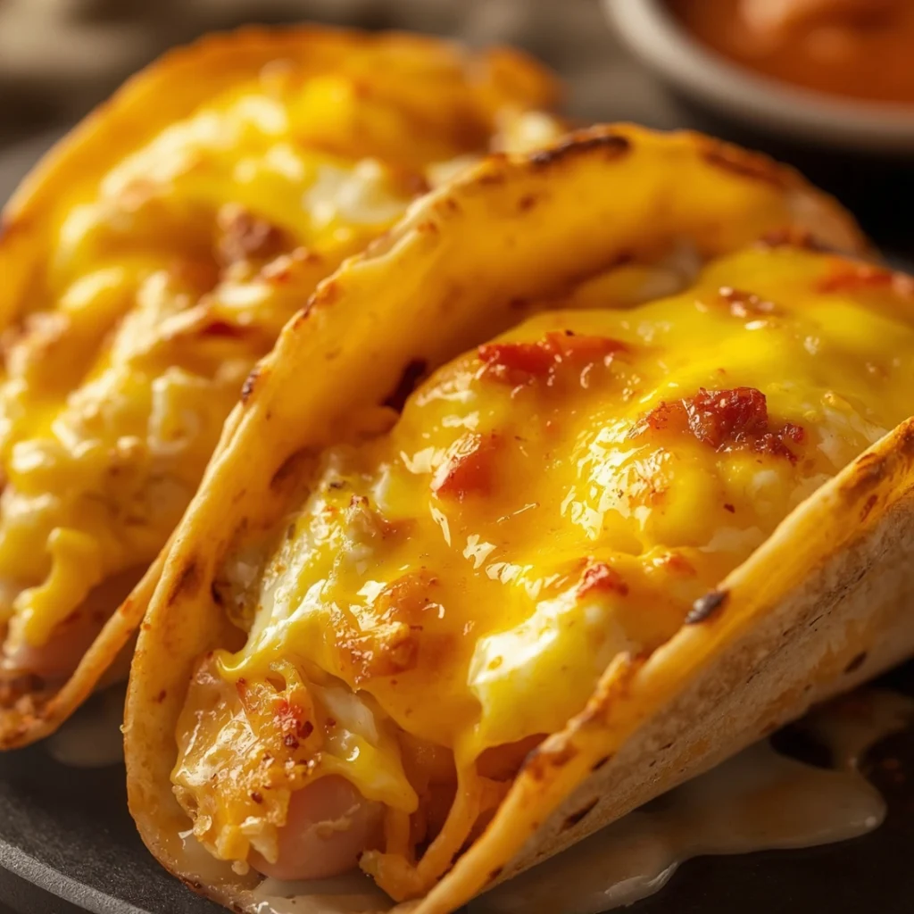 Cheesy Egg Tacos