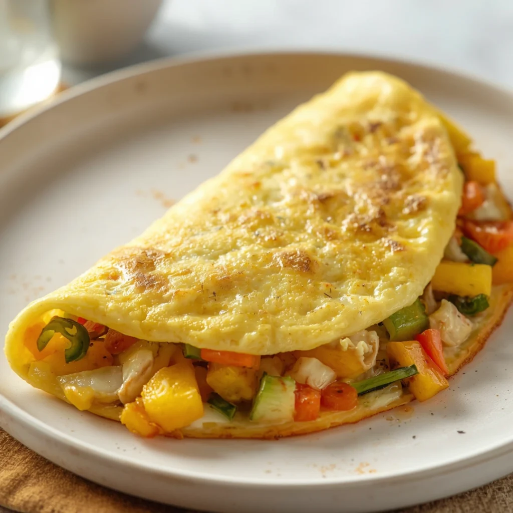 Egg White Veggie Omelet