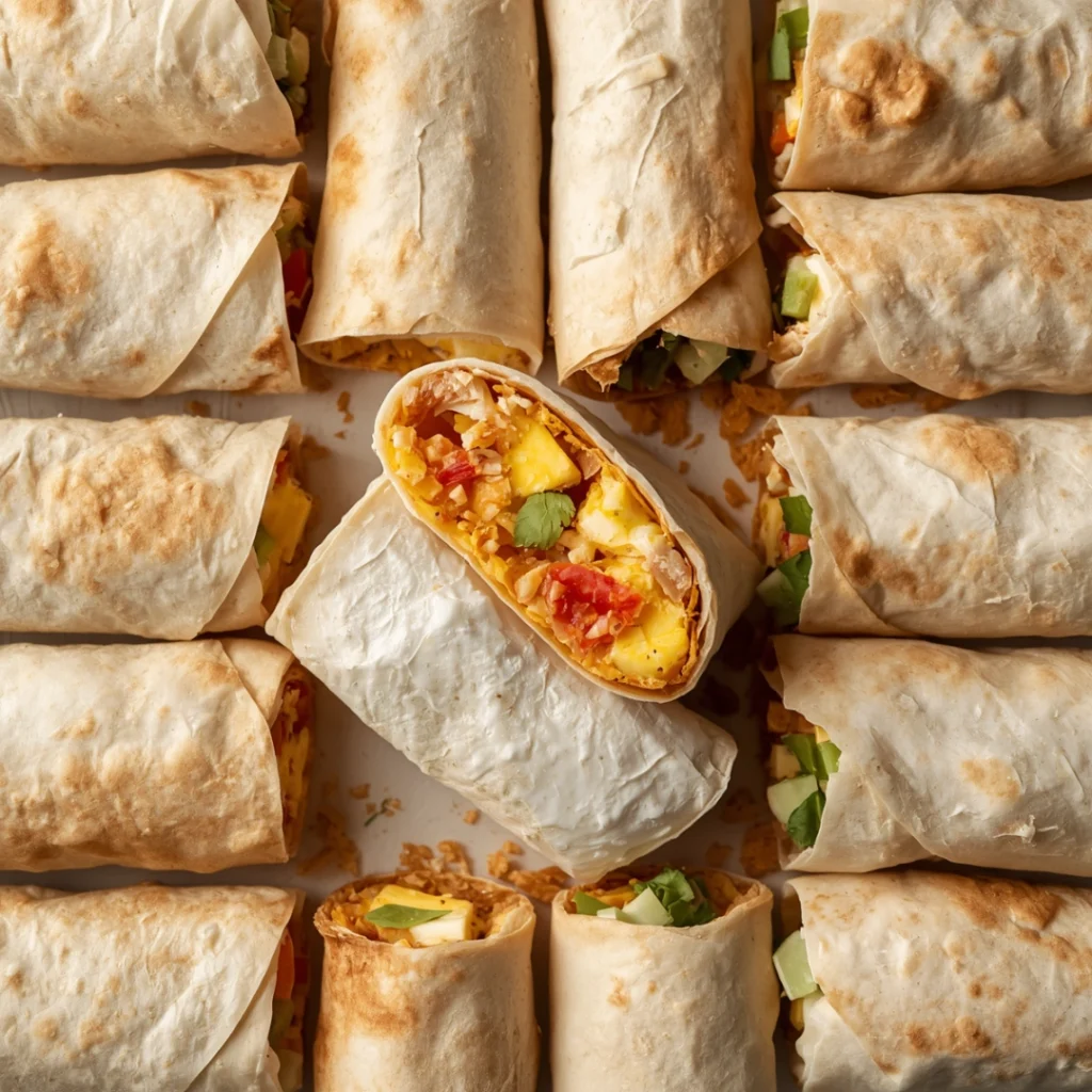 Freezer Breakfast Burritos
