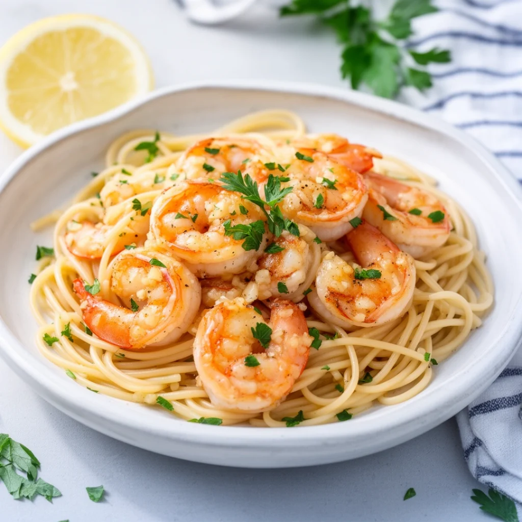 Garlic Butter Shrimp Pasta