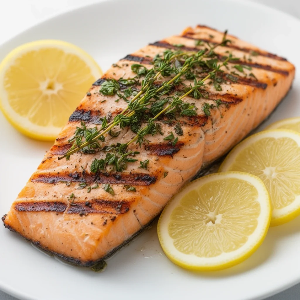 Grilled Lemon Herb Salmon