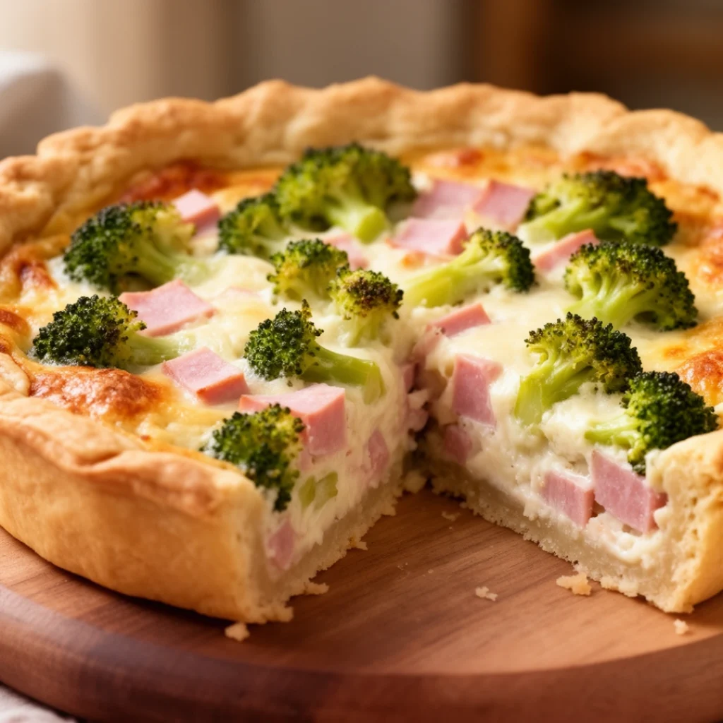 Ham Broccoli Quiche