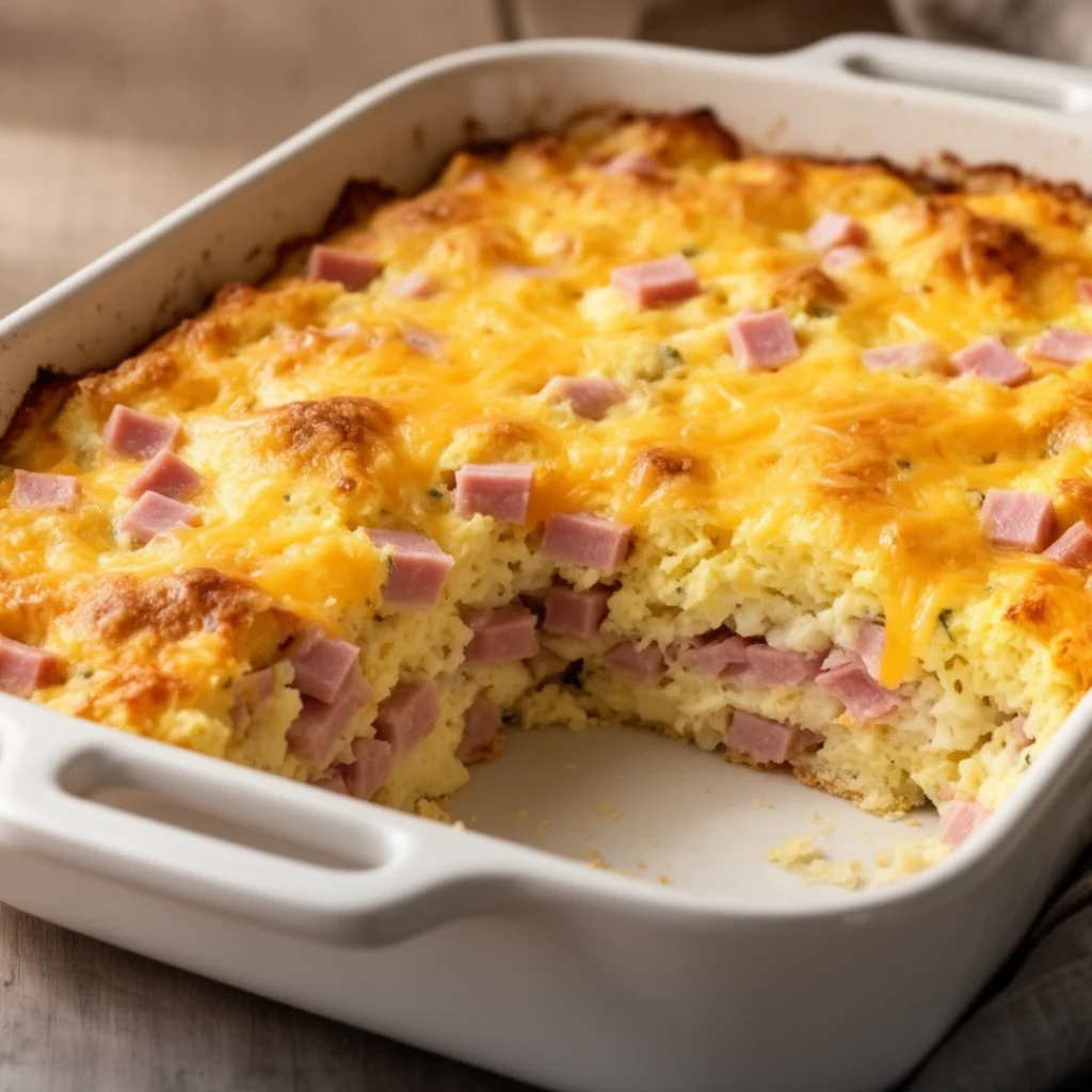 Ham Cheese Breakfast Casserole