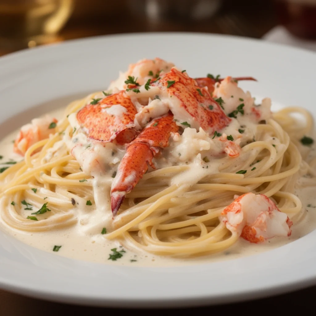 Lobster Pasta with Cream Sauce
