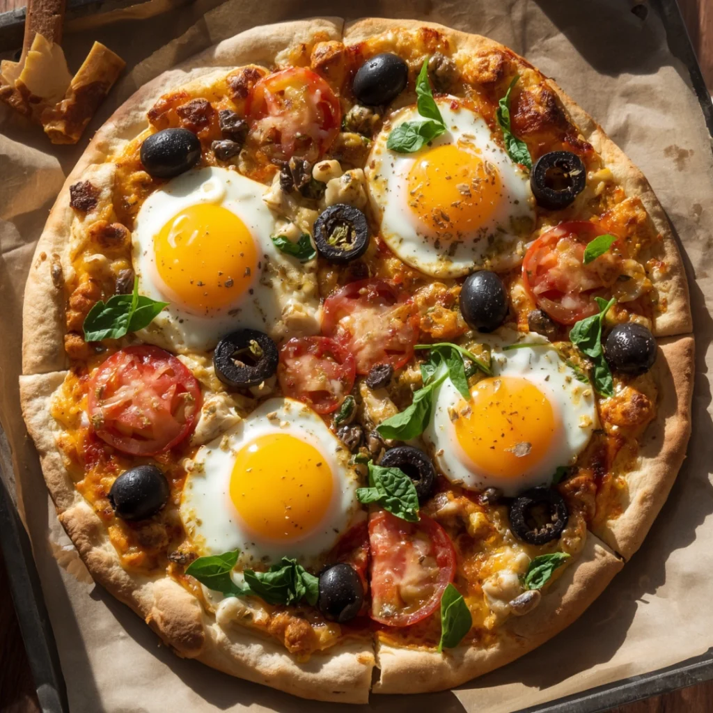 Mediterranean Breakfast Pizza