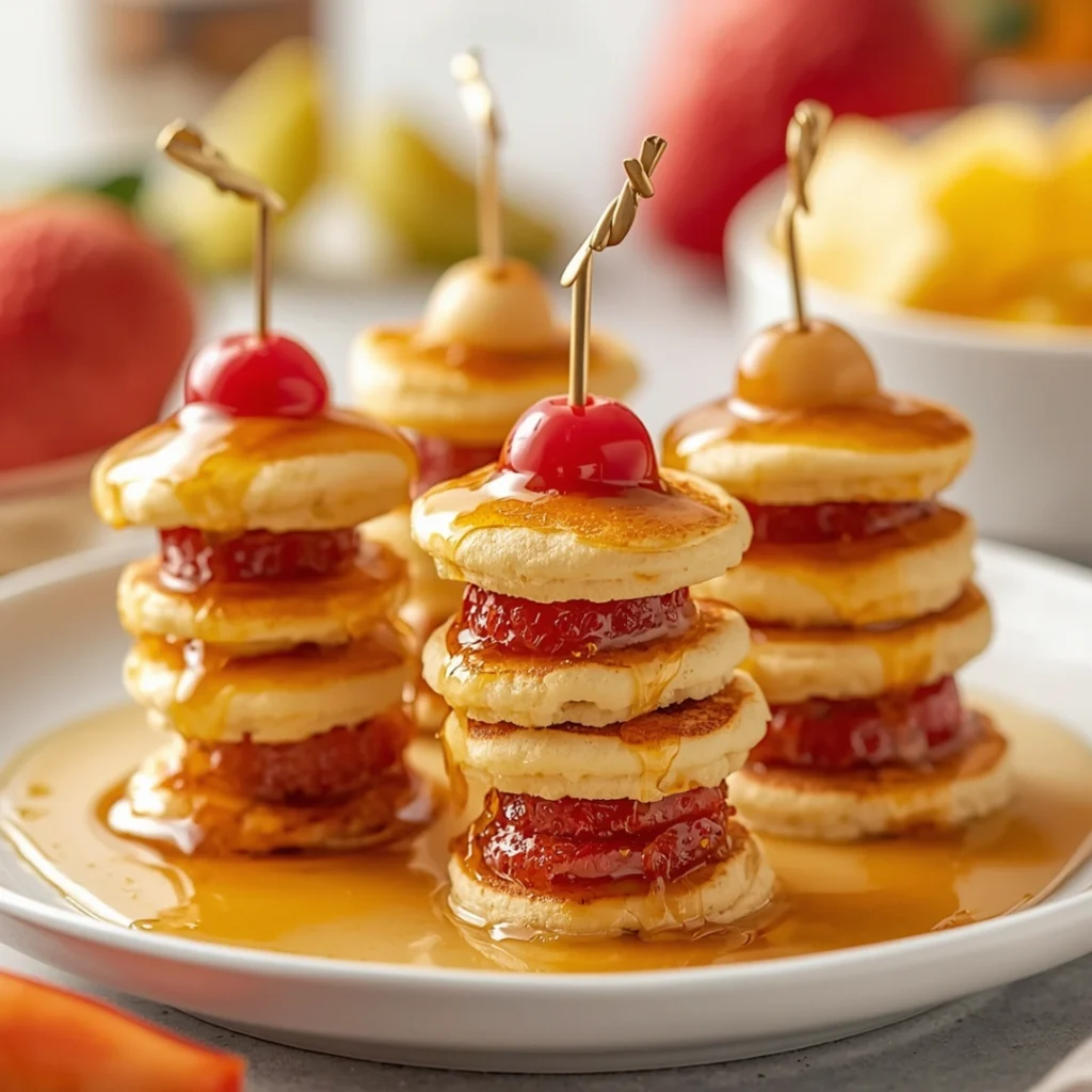 Mini Pancake Skewers