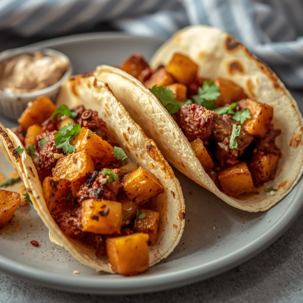 Potato Chorizo Tacos