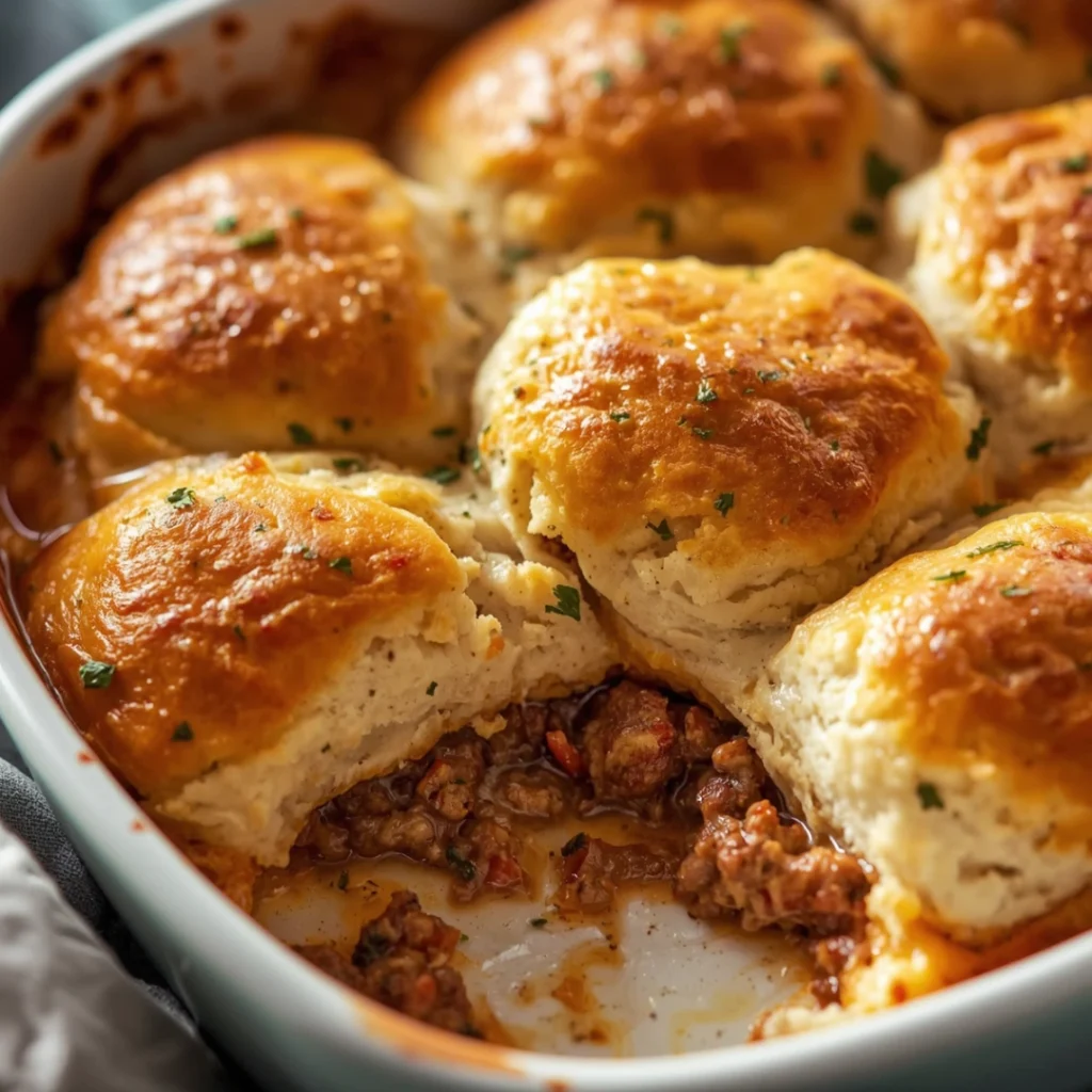 Sausage Biscuit Casserole
