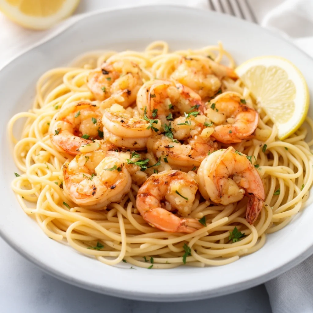 Shrimp Scampi with Linguine