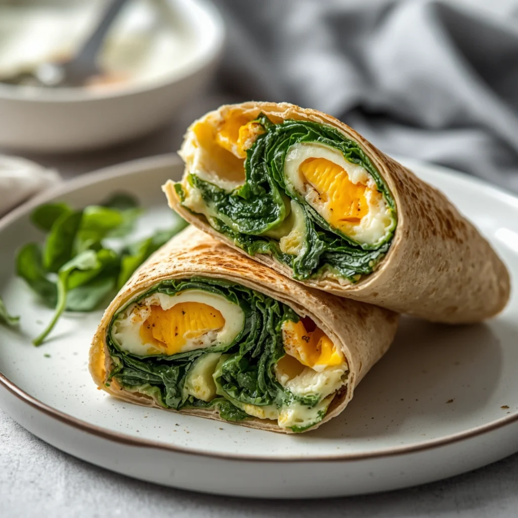 Spinach Egg Wrap