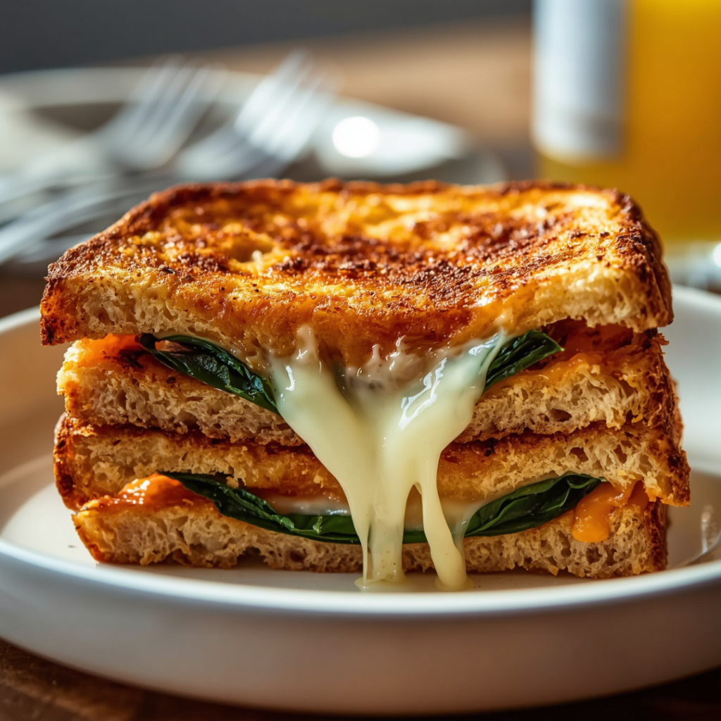 Spinach Mozzarella Panini 1