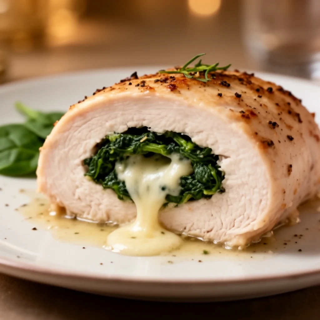 Stuffed Chicken Breast with Spinach Cheese