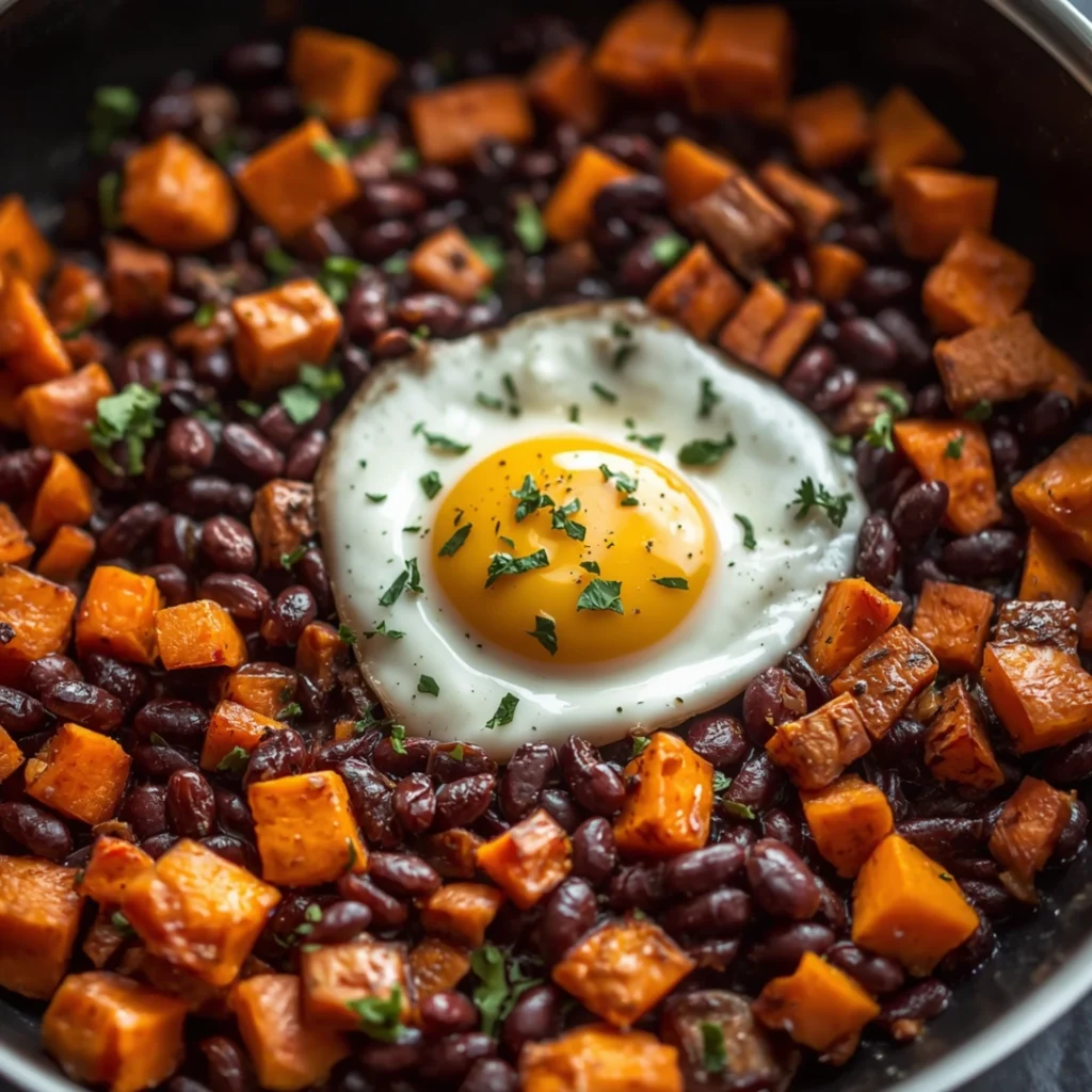 Sweet Potato Black Bean Hash
